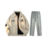 Комплект одежды (Белый Серый Топ + Желтые Грязные Штаны)