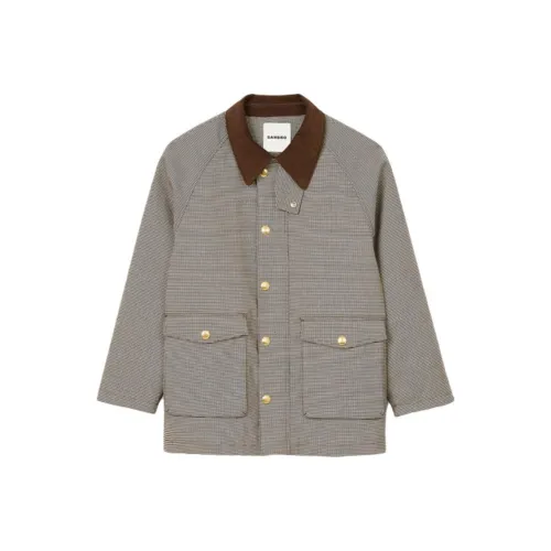 Sandro Куртки и Пальто Женские Коричневый Желтый