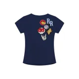 Темно-синий [Женский-С, с утяжкой на талии, стандартный плечевой, укороченный]