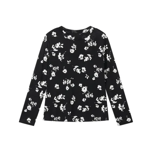 Yu Qianwen T-Shirt Женская Черная