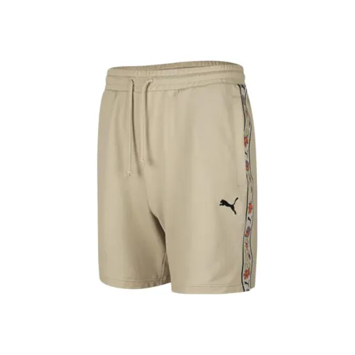 PUMA Цветочные Повседневные Шорты Мужские Хаки