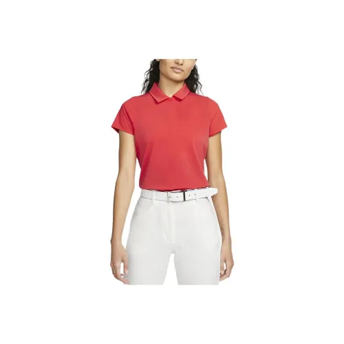NIKE Оранжево-красные Женские Поло