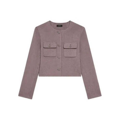 THEORY Куртки Пальто Женские Mist Серый Коричневый