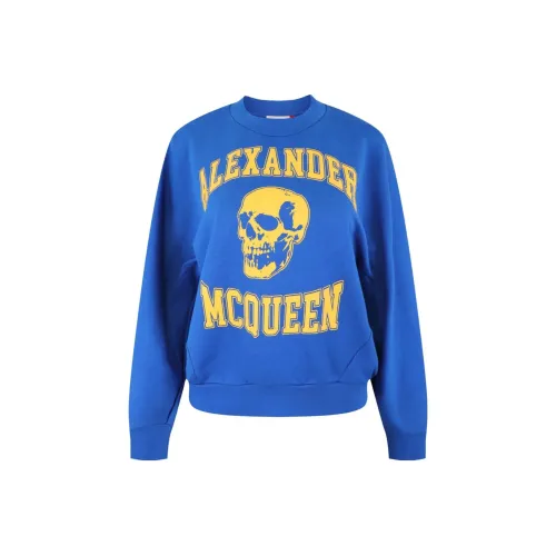 Alexander McQueen Толстовка Женская Синяя