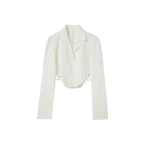 YITOUAGUA Белые Женские Рубашки