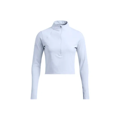Under Armour Launch Elite Рукав реглан T-рубашка Женская Пудрово-синий