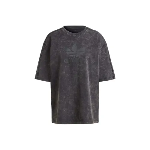 Adidas Originals Т-рубашка с рукавом-трубой женская черная