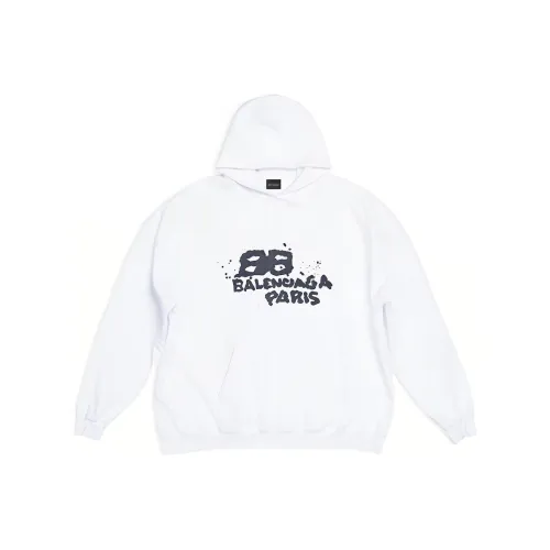 Balenciaga SS23 Свитшот Свободного кроя Женский Белый