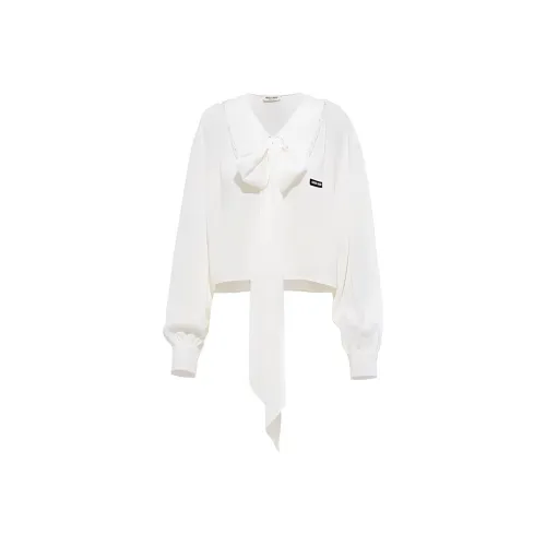 MIU MIU SS23 Рубашка Женская Белая