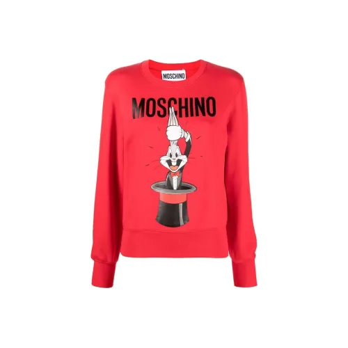 MOSCHINO Красный Женские Свитшоты