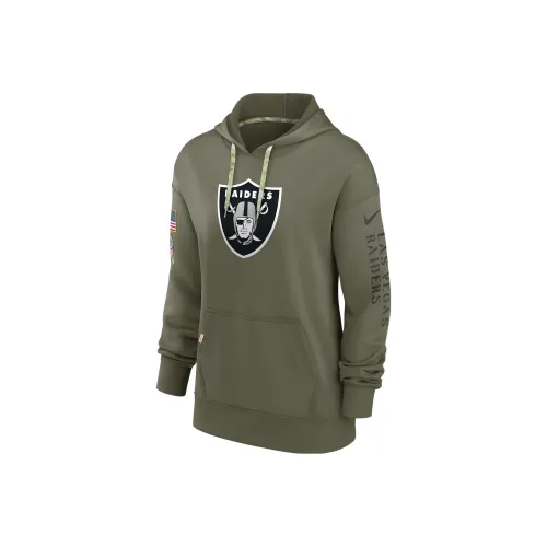 NIKE Оливково-зеленый Женские Свитшоты