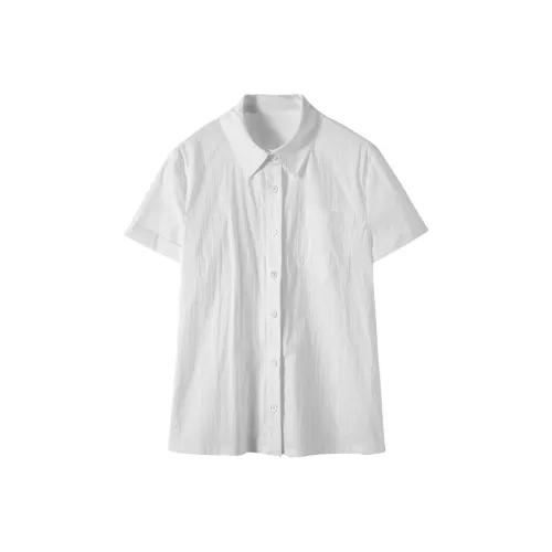 YITOUAGUA Белые Женские Рубашки