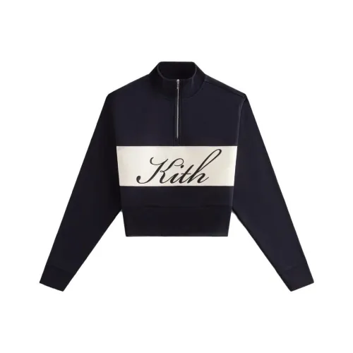 Kith Женская AW23 Осенне-Зимняя Коллекция Черные Женские Свитшоты