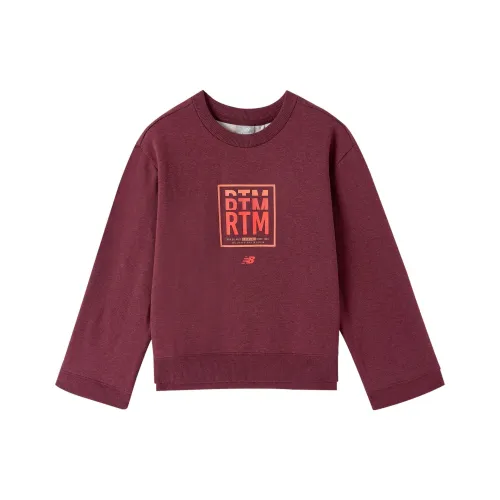 New Balance совместный бренд Толстовка Женская Бордовый