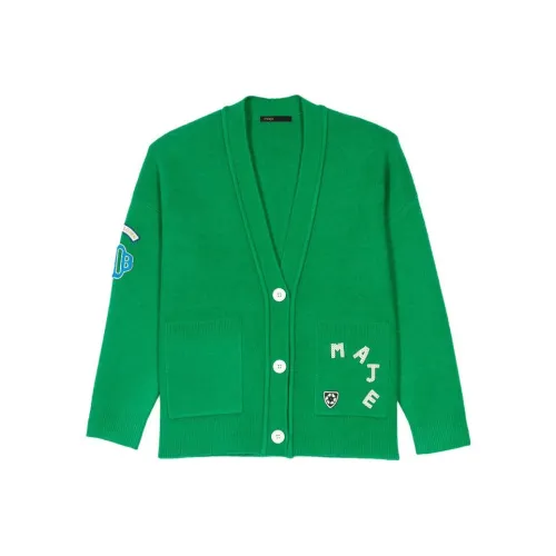 Maje Зеленый Женский Трикотаж