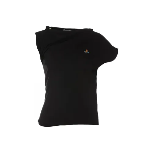 Vivienne Westwood Темно-черные Женские Т-рубашки