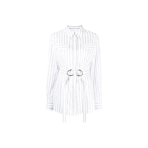 ACLER Синие с Белым Lettering Женские Рубашки