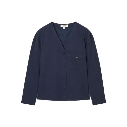 COS Темно-синие Женские Рубашки