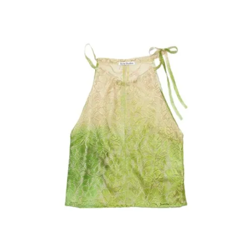 ACNE STUDIOS Женские рубашки лаймово-зеленого цвета