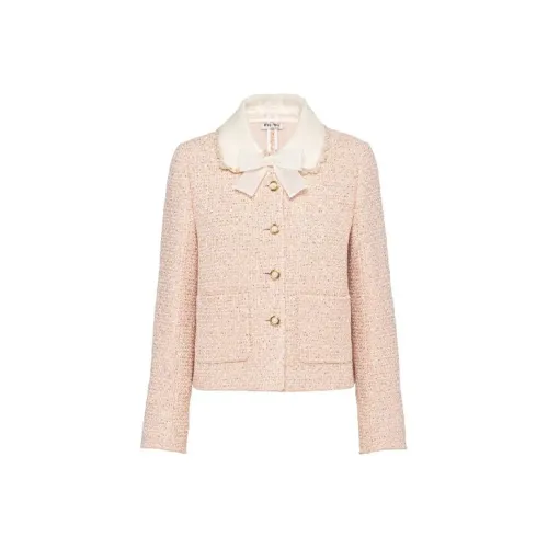 MIU MIU Нежно-розовый Женские Куртки