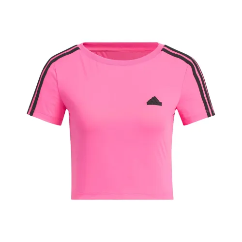 Adidas Обычный T-Shirt Женские Pulse Фиолетовый Розовый
