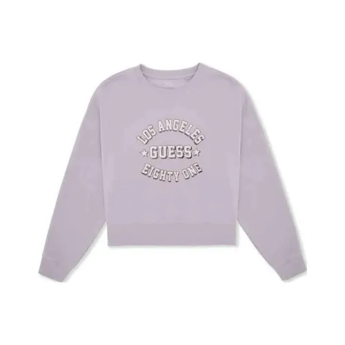 GUESS Толстовка Женская Фиолетовая Серая