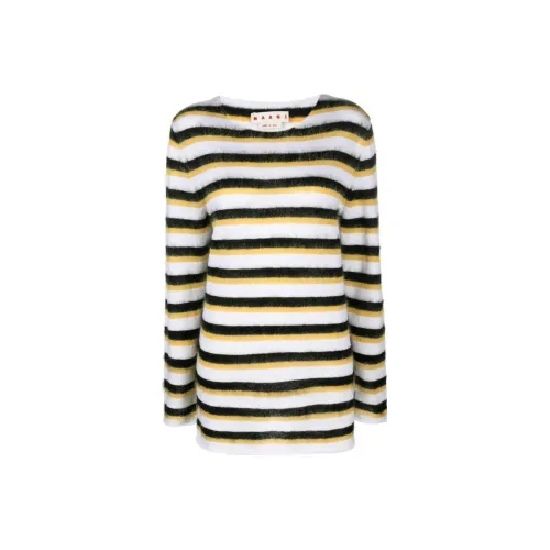 MARNI Черный/Белый Женские кашемировые свитеры