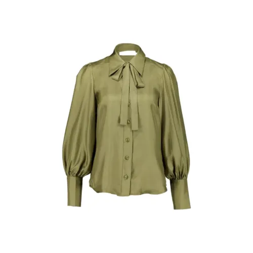 Zimmermann Рубашка Женская Оливково-Зеленая