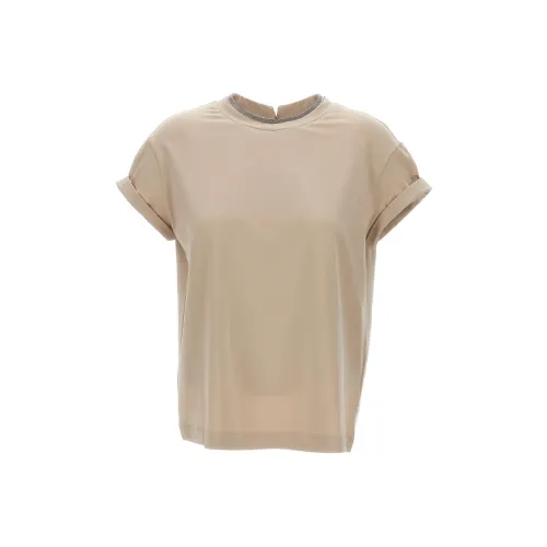Brunello Cucinelli Бежевые Женские Рубашки T