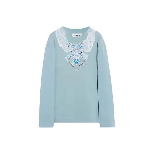 Lanvin Серо-голубой Женские Свитшоты