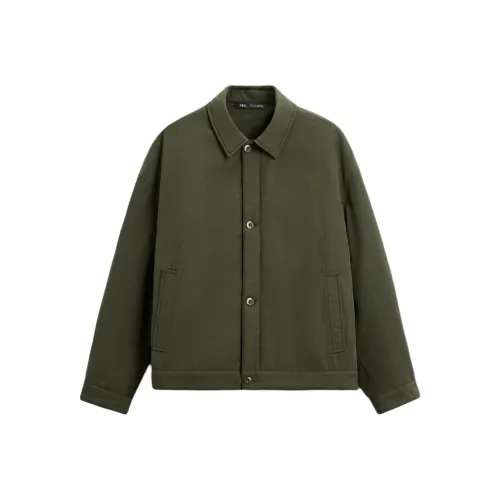 ZARA Куртки и Пальто Мужской Хаки