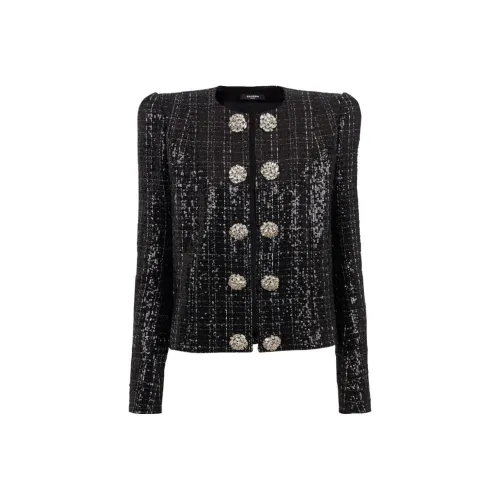 BALMAIN FW23 Куртки и Пальто Женские Черные