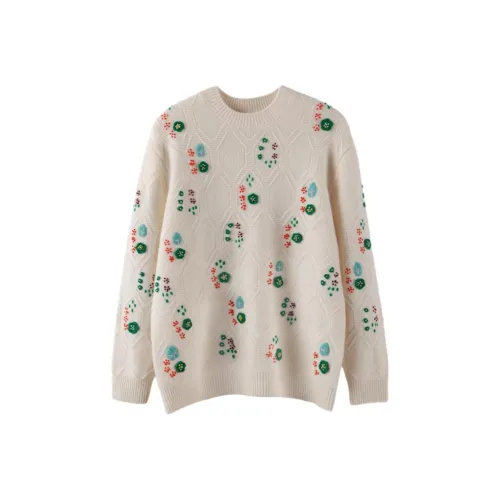 MAIGRE SIMHAT Кашемир Свитер Женский Белый