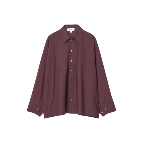 COS Бургундский Женские Рубашки