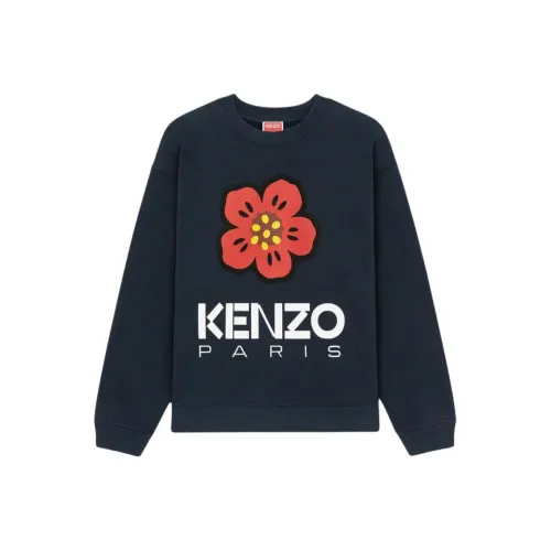 KENZO Boke Flower Series Синий Женские Свитшоты