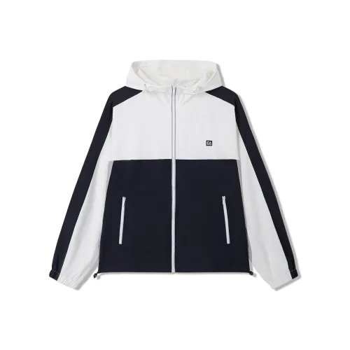 ELLE Active Куртки Пальто Унисекс Темно-синий с Белым