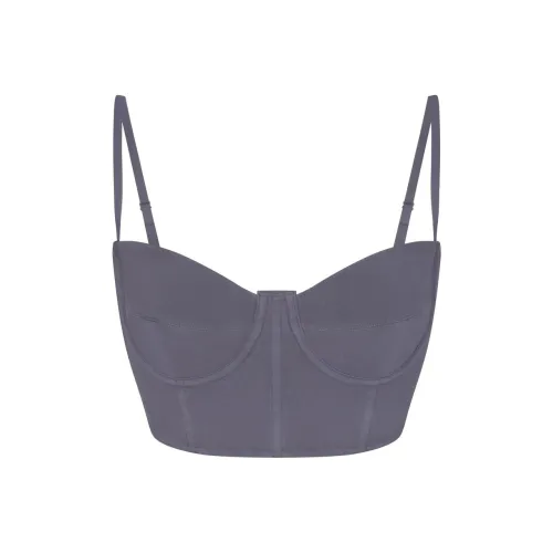 SKIMS На открытом воздухе Бустьер Топ на бретелях Женский Стальной синий Стальной синий