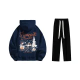 Set (Dark Blue Standard Edition + Black Casual Pants)  
Комплект (Темно-синий Стандартный Выпуск + Черные Повседневные Штаны)