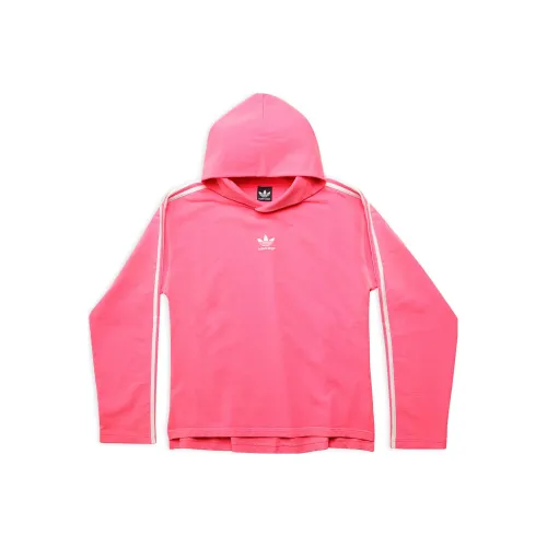 Balenciaga x Adidas FW22 Свитшот Регулярный крой Женский Неоново-розовый