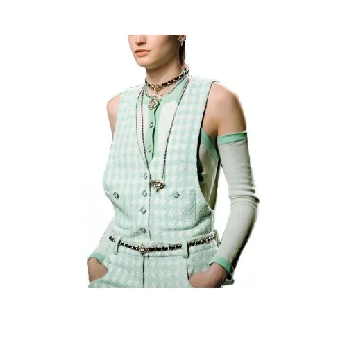 CHANEL 23 Spring Summer Новые товары Трикотаж Женский Светло-зеленый