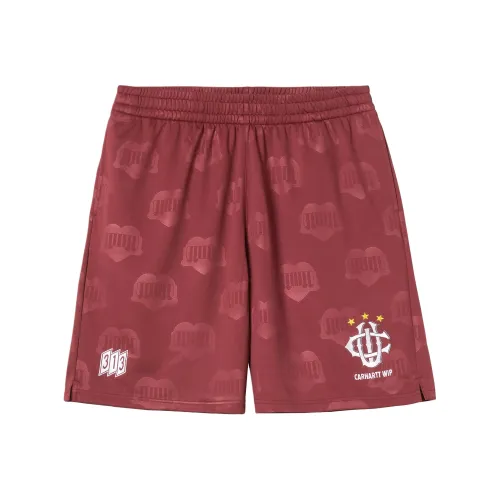 Carhartt WIP Red Men's Football Pants Кархартт WIP Красные Мужские Футбольные Штаны