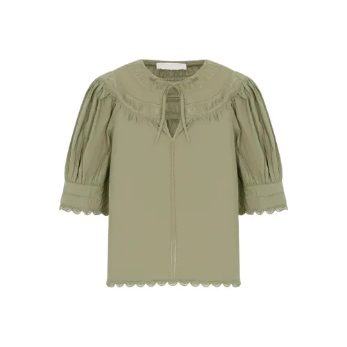 Ulla Johnson T-рубашка женская зеленая