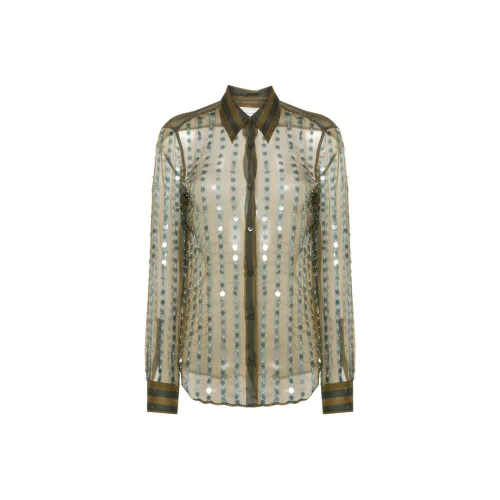 DRIES VAN NOTEN Рубашка Женская Оливковая