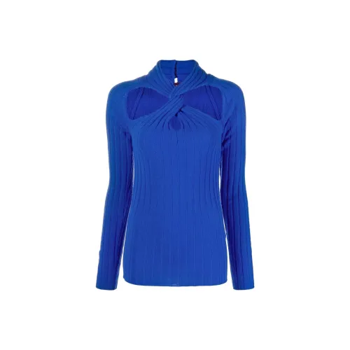 VERSACE Синий Женские Кашемировые Свитеры