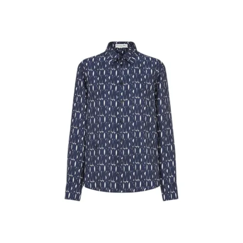 DIOR Женские рубашки морского синего цвета