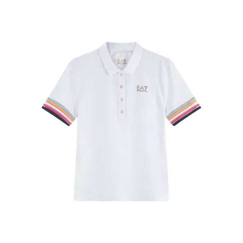 EMPORIO ARMANI EA7 SS23 Поло Женское Белое