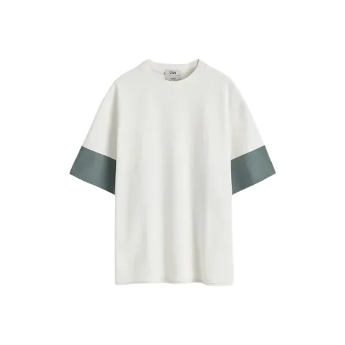 COS Белая Мужская T-Рубашка