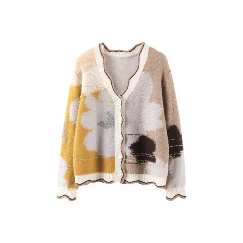 MAIGRE SIMHAT Кашемир Свитер Женский Темный Верблюжий