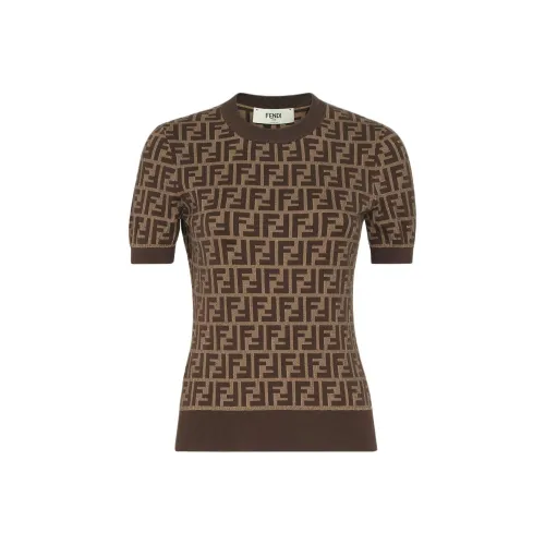 FENDI FW24 Трикотаж Женский Коричневый