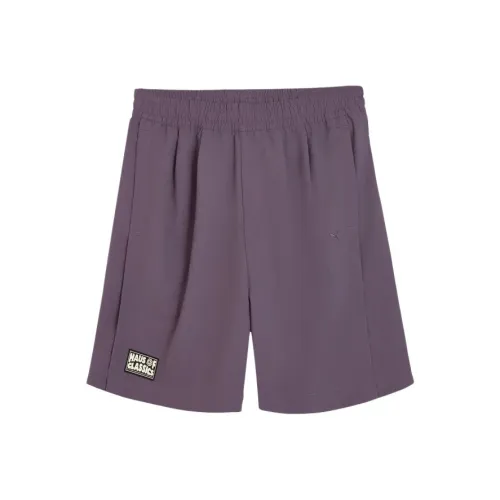 PUMA SelectWOVEN Повседневные шорты Унисекс Угольный серый Фиолетовый 46